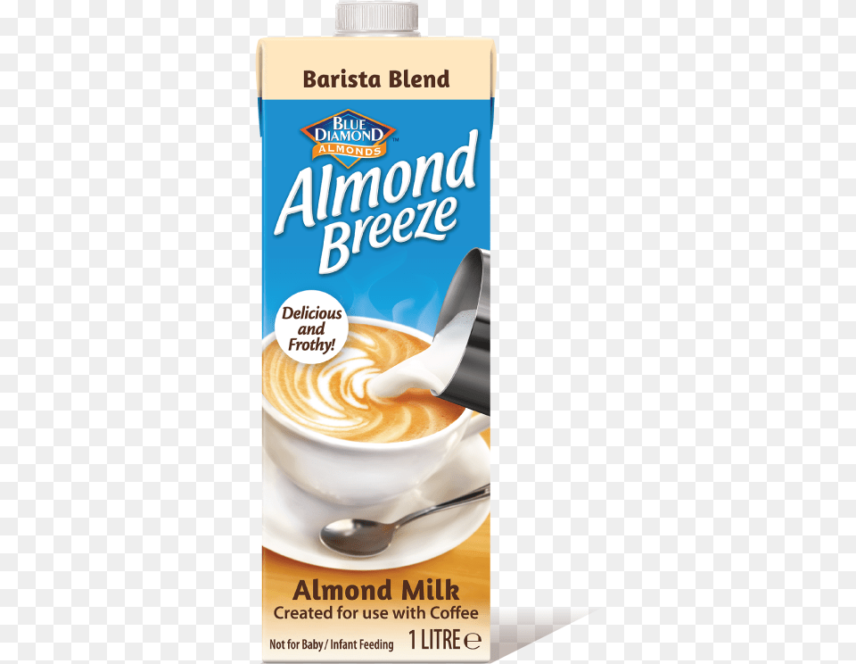 Almond Breeze Almond Milk Unsweetened Barista Blend Blue Diamond Almond Breeze Almondmilk Vanilla, Beverage, Coffee, Coffee Cup, Cup Free Transparent Png