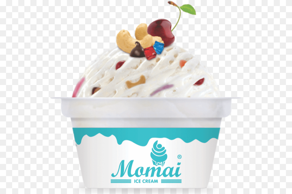 Almond Carnival Cup Ice Cream, Dessert, Food, Ice Cream, Frozen Yogurt Png Image