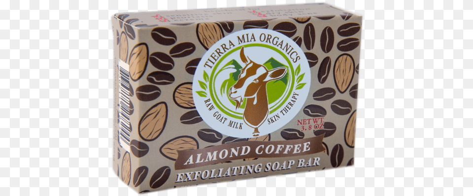 Almond Coffee Exfoliating Soap Bar Tierra Mia Organics, Box, Food, Produce Free Png