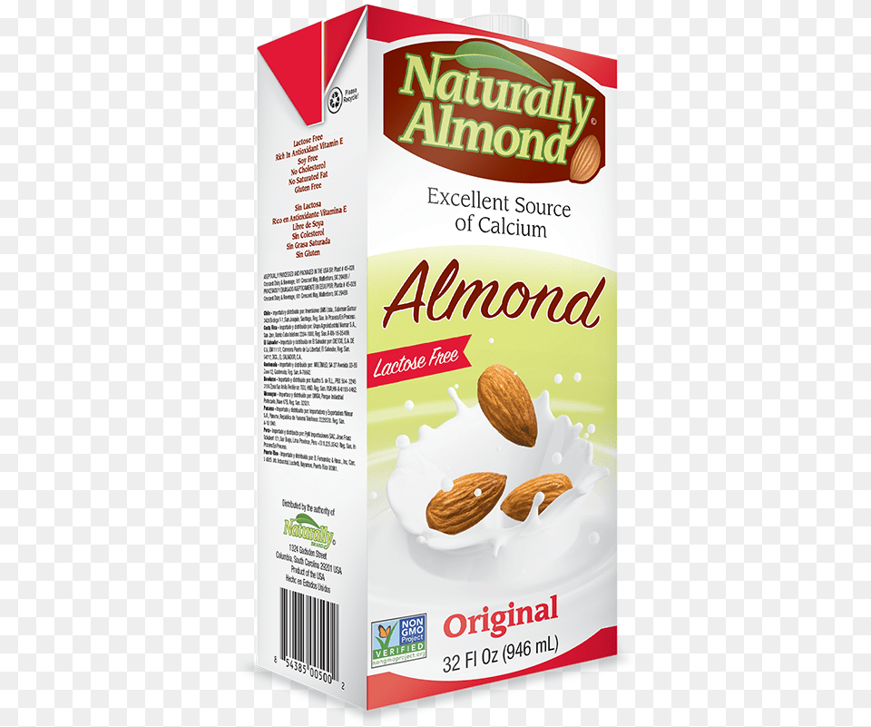 Almond Milk Original Almond Milk, Food, Grain, Produce, Seed Free Png Download