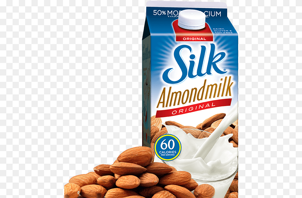 Almond Milk Silk Almond Milk, Food, Grain, Produce, Seed Free Png