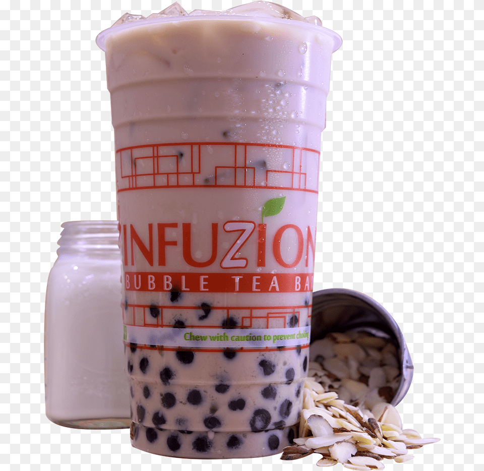 Almond Milk Tea Tea, Beverage, Bubble Tea Png Image