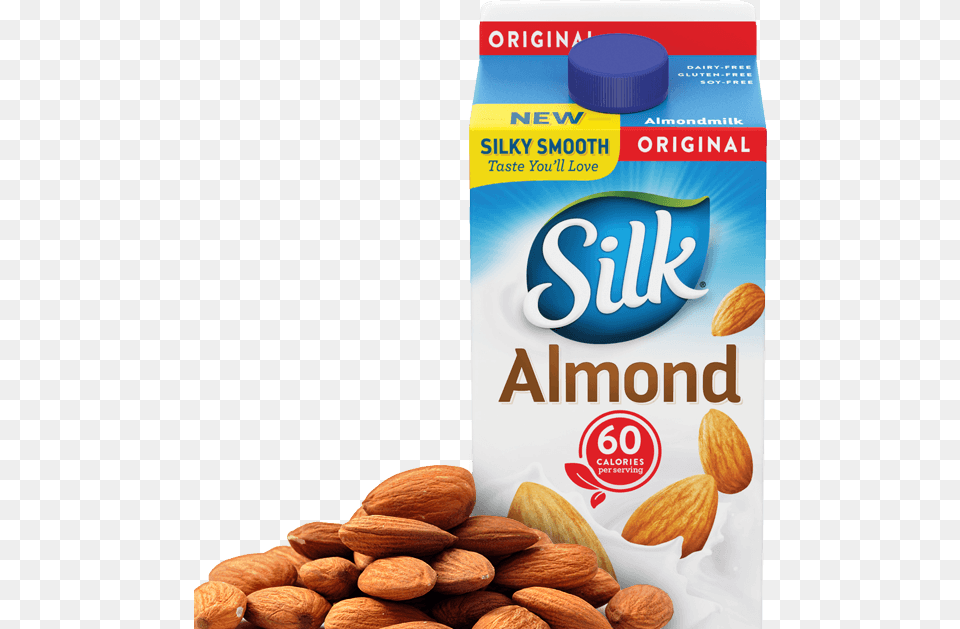 Almond Silk Almond Milk Sweetened, Food, Grain, Seed, Produce Free Png Download