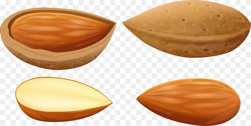 Almonds Clip Art, Food, Produce, Almond, Seed Png