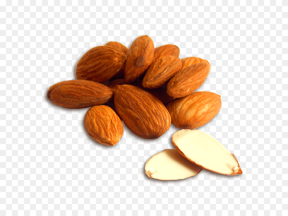 Almonds Open, Almond, Food, Grain, Produce Png Image