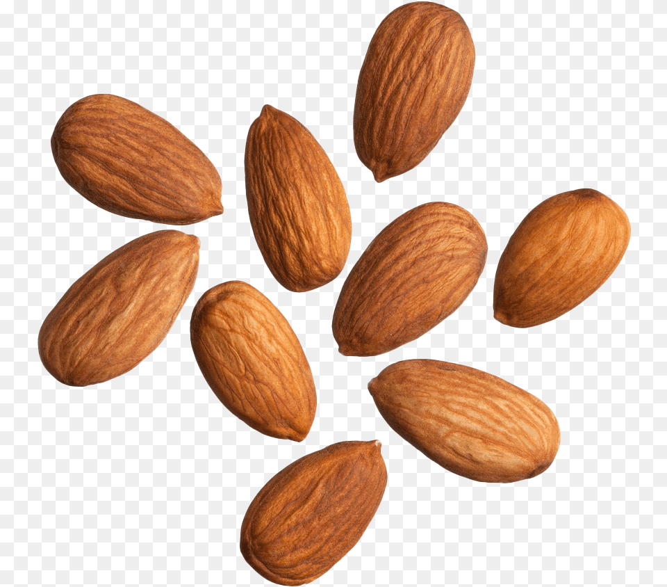Almonds White Background, Almond, Food, Grain, Produce Png