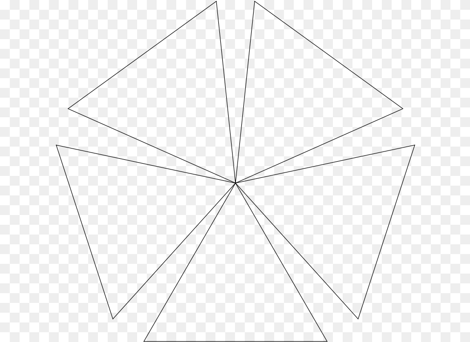 Almost A Pentagon Triangle, Gray Png Image