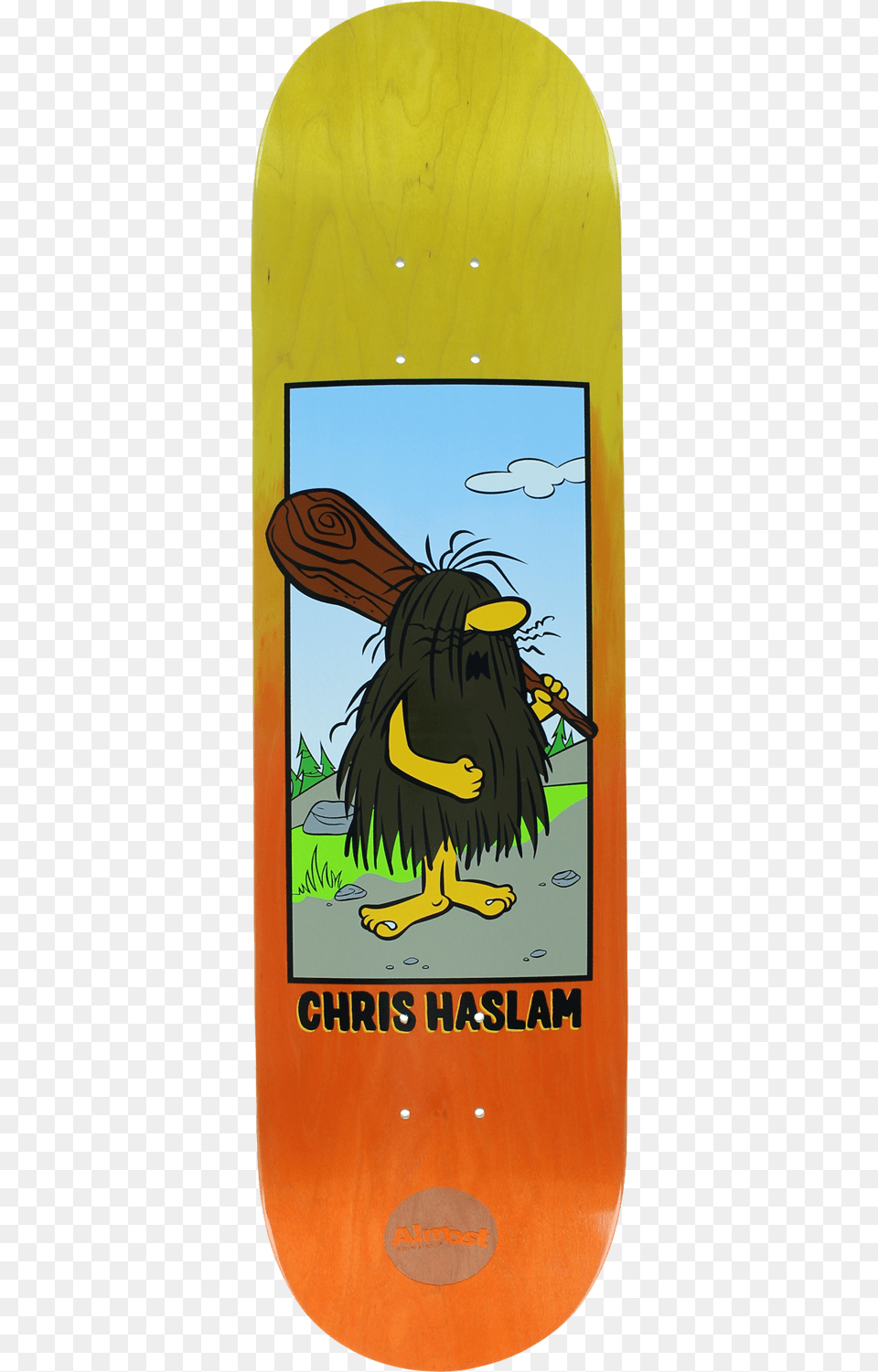 Almost Captain Caveman Skateboard Deck Skateboard Deck, Animal, Bird Free Png Download