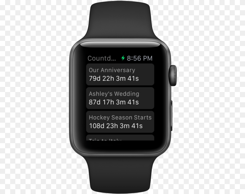 Almsvr Sportband Black Pf Screen Apple Watch Watch 3 Nike 42mm Gps Space Gray Aluminum, Wristwatch, Arm, Body Part, Electronics Free Png