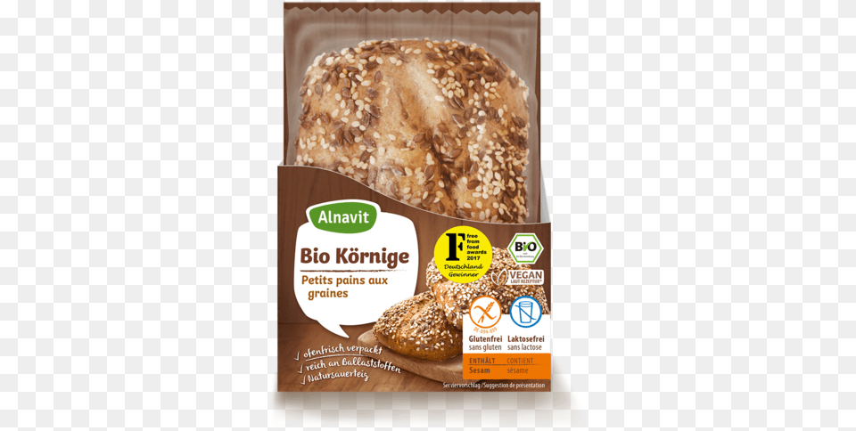 Alnavit Bio Krnige Brtchen, Bread, Food Png