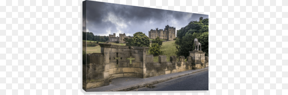 Alnwick Castle With Crosses In The Stone Wall Alnwick Castle, Animal, Architecture, Building, Fortress Free Png