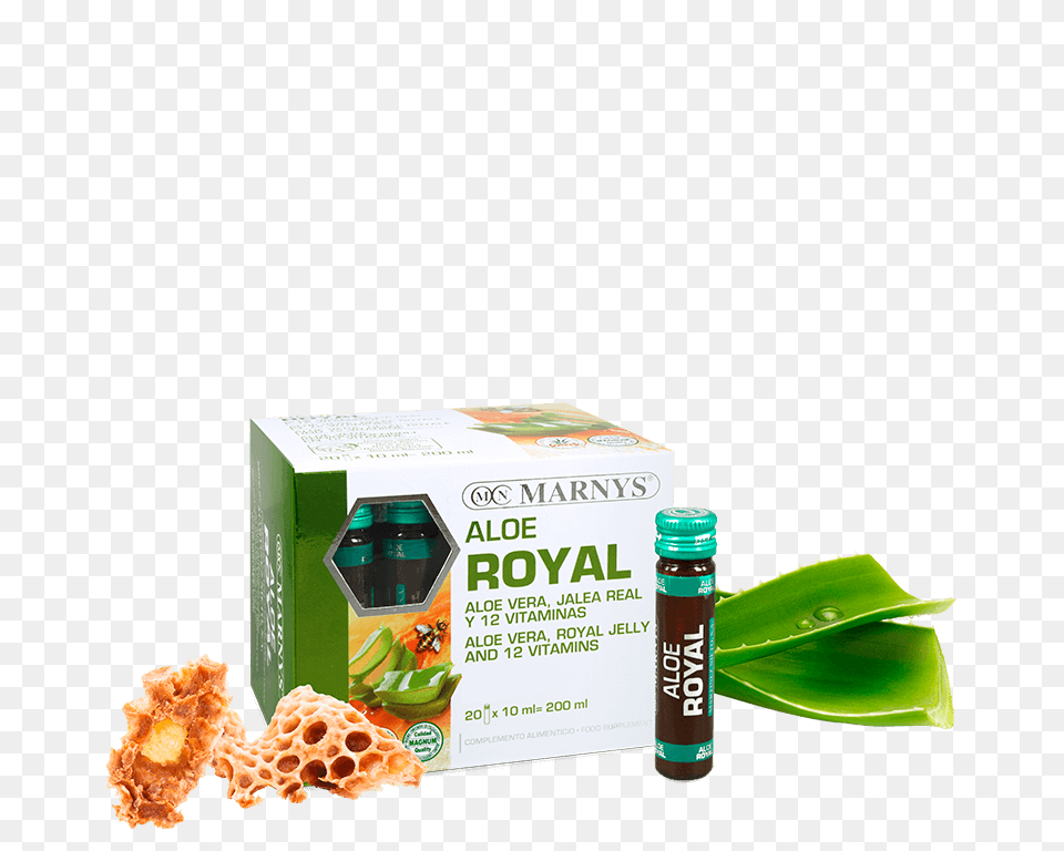 Aloe Royal Vials Marnys Aloe Vera Royal Jelly Vitamins, Herbal, Herbs, Plant, Food Free Transparent Png