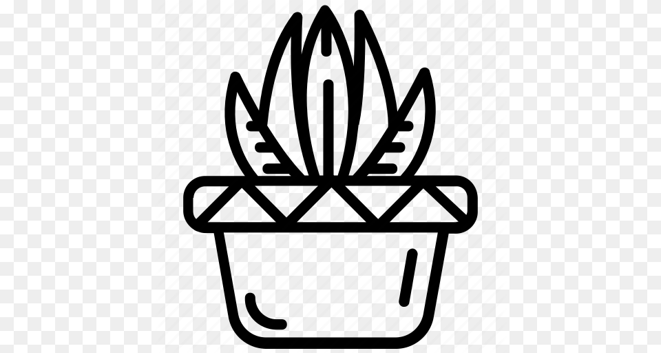 Aloe Vera Cactus Nature Pot Plant Succulent Icon, Potted Plant, Jar, Planter, Pottery Free Transparent Png