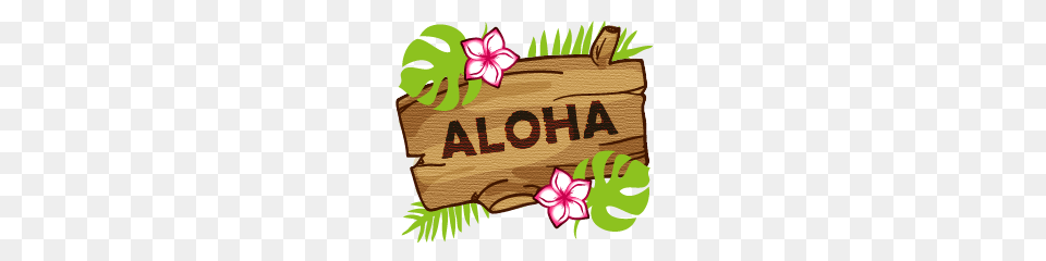Aloha Hawaiian Tropical Sticker Line Line Store, Bag, Flower, Plant, Face Free Transparent Png