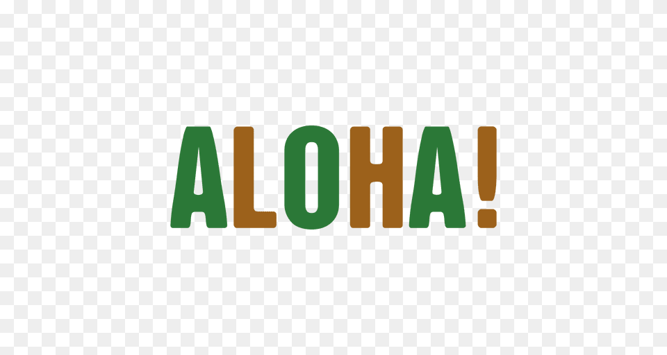 Aloha Logo, Green, Grass, Plant, Text Free Png Download