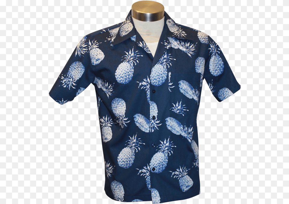 Aloha Shirt Blue Pineapple Octopus, Clothing, Pattern, Blouse, Beachwear Free Transparent Png