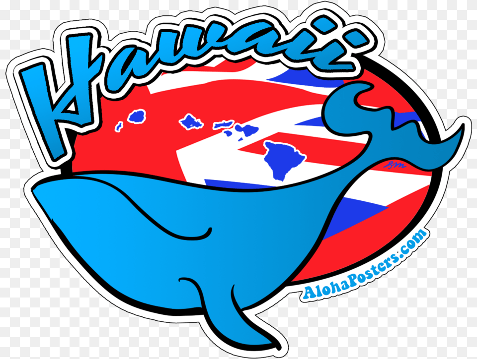 Alohaposters Hawaii Whale Sticker, Logo, Dynamite, Weapon, Animal Png