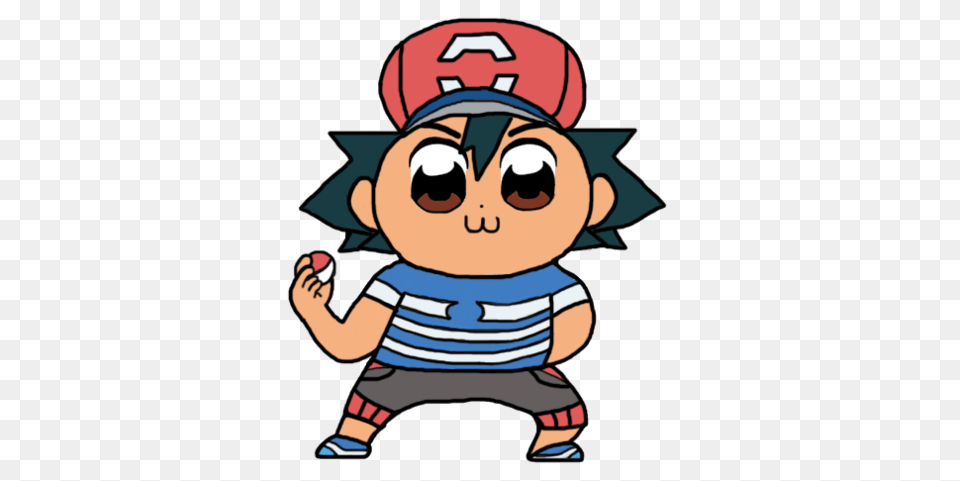 Alola Ash Ketchup Style Pop Team Epic, Baby, Person, Face, Head Png Image