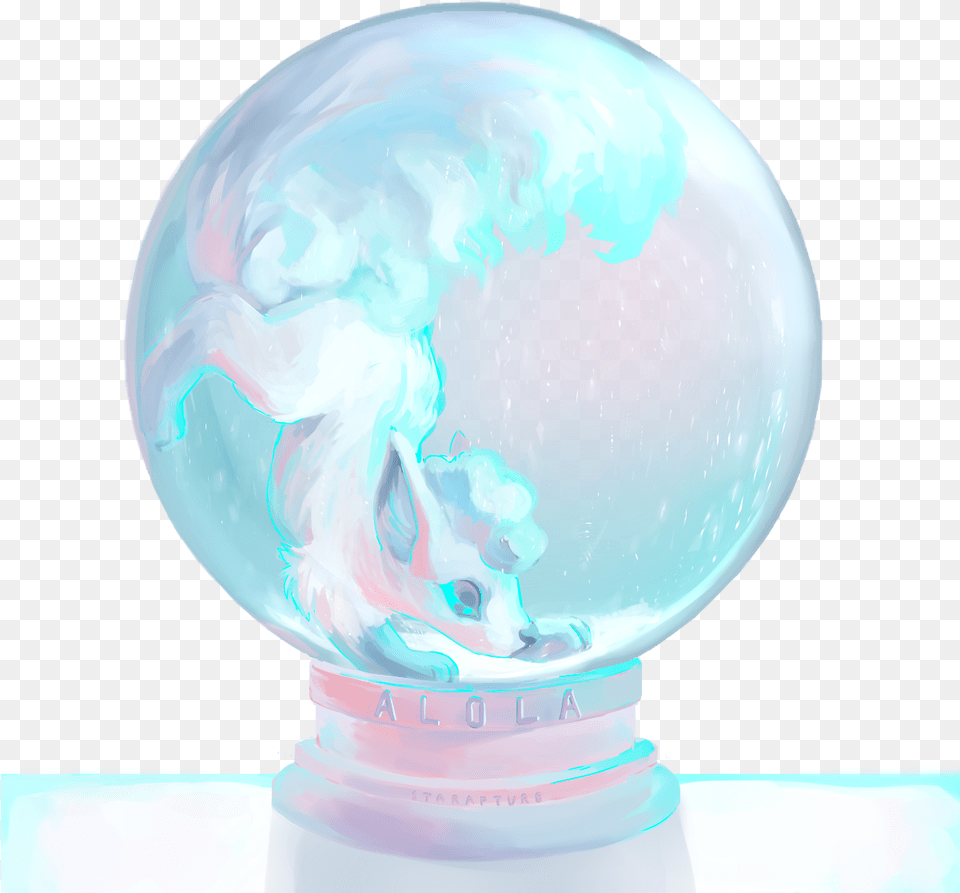 Alola Vulpix Snowglobe Alola, Sphere, Light, Astronomy, Outer Space Png