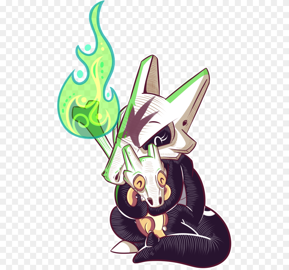 Alolan Marowak And Cubone, Book, Comics, Publication Free Png