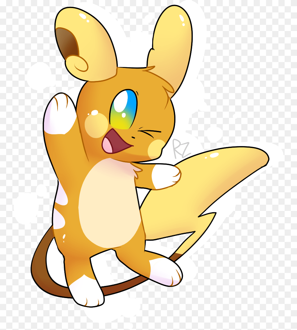 Alolan Raichu Cartoon, Baby, Person, Animal, Mammal Png