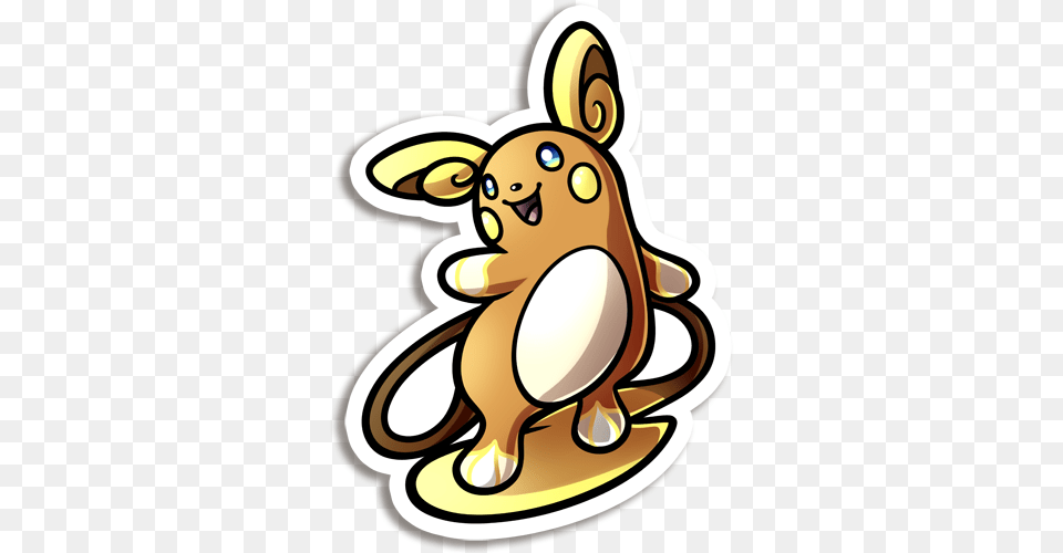 Alolan Raichu Vinyl Sticker Princeofspirits Online Store, Animal, Mammal, Livestock, Ammunition Png