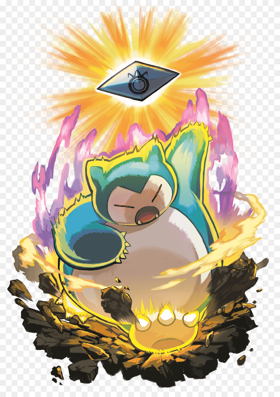 Alolan Rattata And Signature Z Snorlax Pokemon, Art, Graphics, Book, Comics Free Png