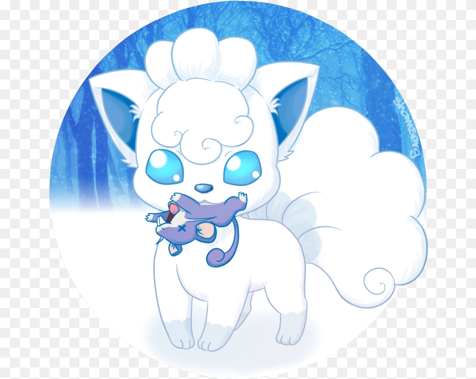 Alolan Vulpix And Mew Print Stickers Papercraft Printer Papercraft Pokemon Alolan Volpix, Baby, Person Free Png