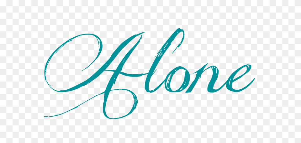 Alone Quotes Picture, Handwriting, Text, Calligraphy Png Image