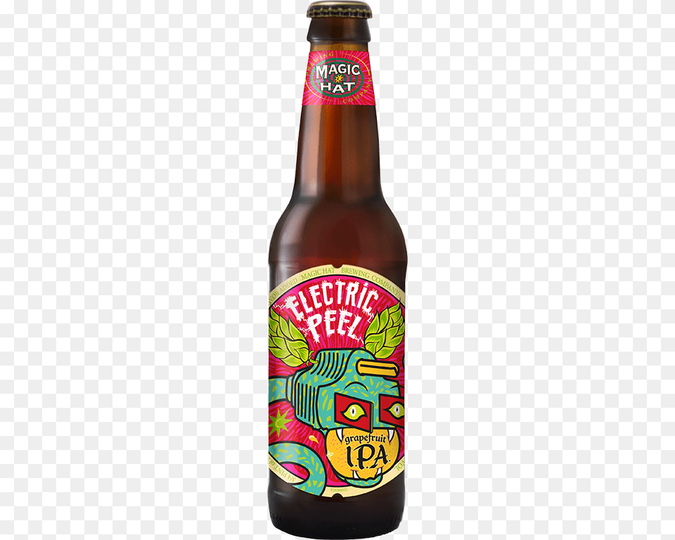 Along Comes Magic Hat However And Brings A Fresh Magic Hat Electric Peel, Alcohol, Beer, Beer Bottle, Beverage Free Transparent Png