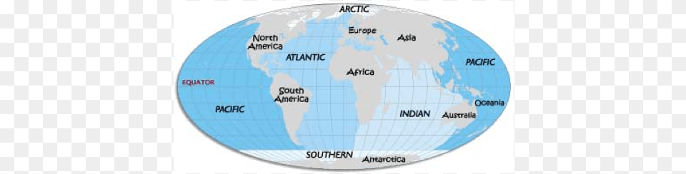 Along With The 7 Continents There Are 4 Oceans Seas And Oceans In Globe, Chart, Disk, Plot, Map Free Transparent Png