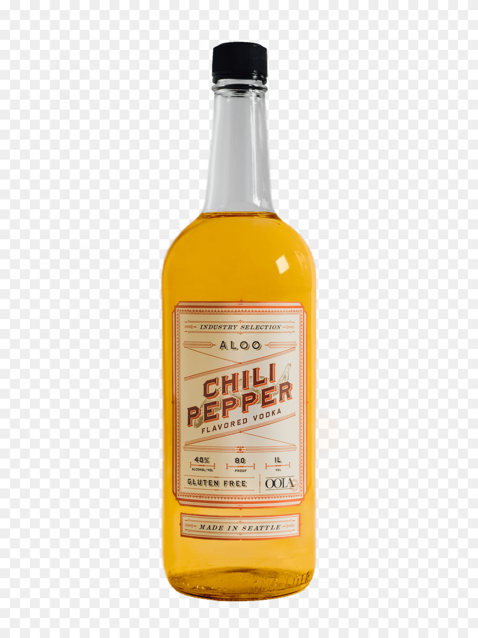 Aloo Chili Pepper Vodka Bottle Shot 2018 Grain Whisky, Alcohol, Beer, Beverage, Liquor Png Image