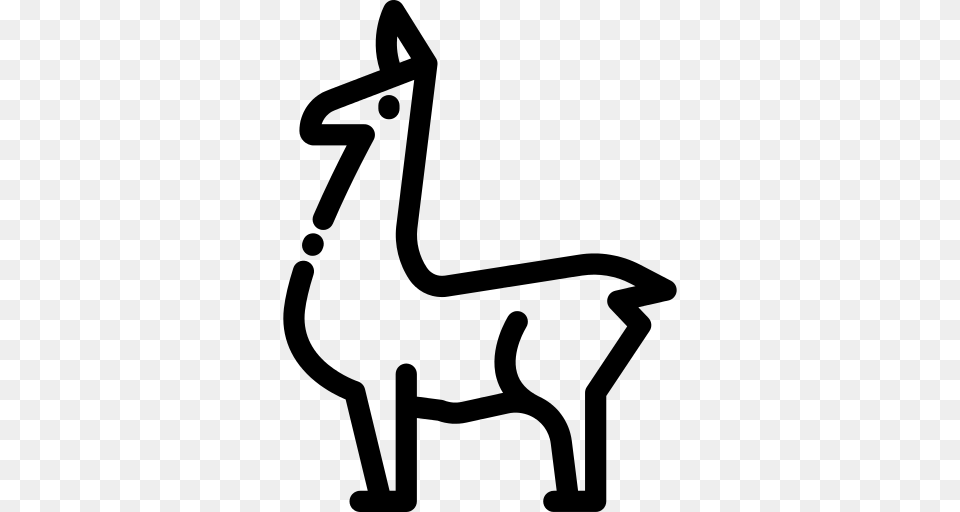 Alpaca Icon, Gray Free Transparent Png