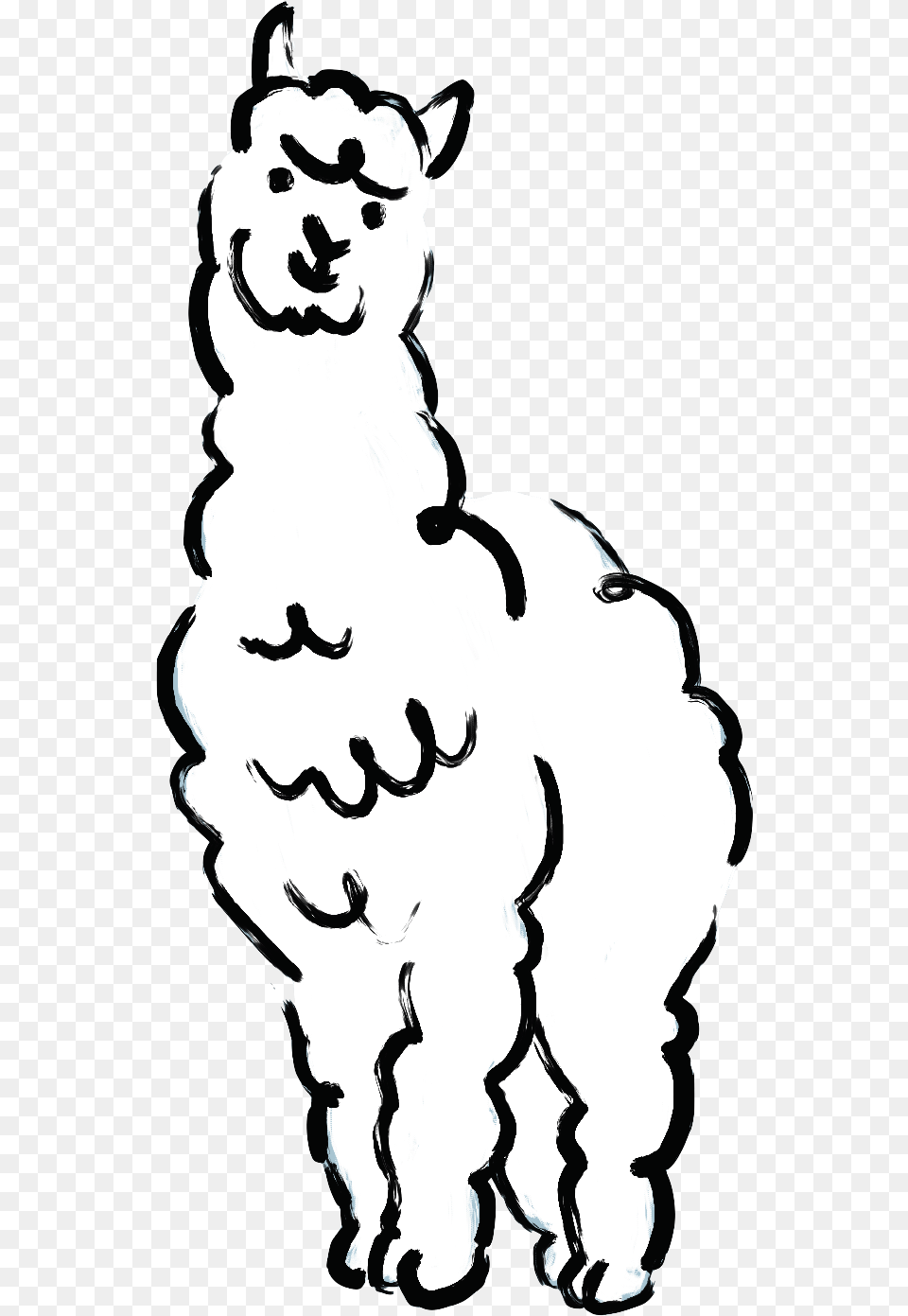 Alpaca U2013 Paka Apparel Llama, Stencil, Silhouette, Baby, Person Free Png