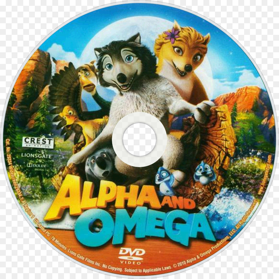 Alpha And Omega Dvd Alpha And Omega Dvd Disc, Disk, Animal, Mammal, Pet Png