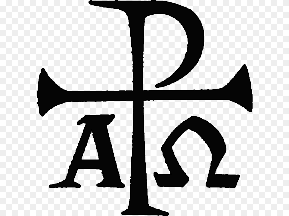 Alpha And Omega In Church Catholic Alpha And Omega Symbol, Cross, Text, Electronics, Hardware Png