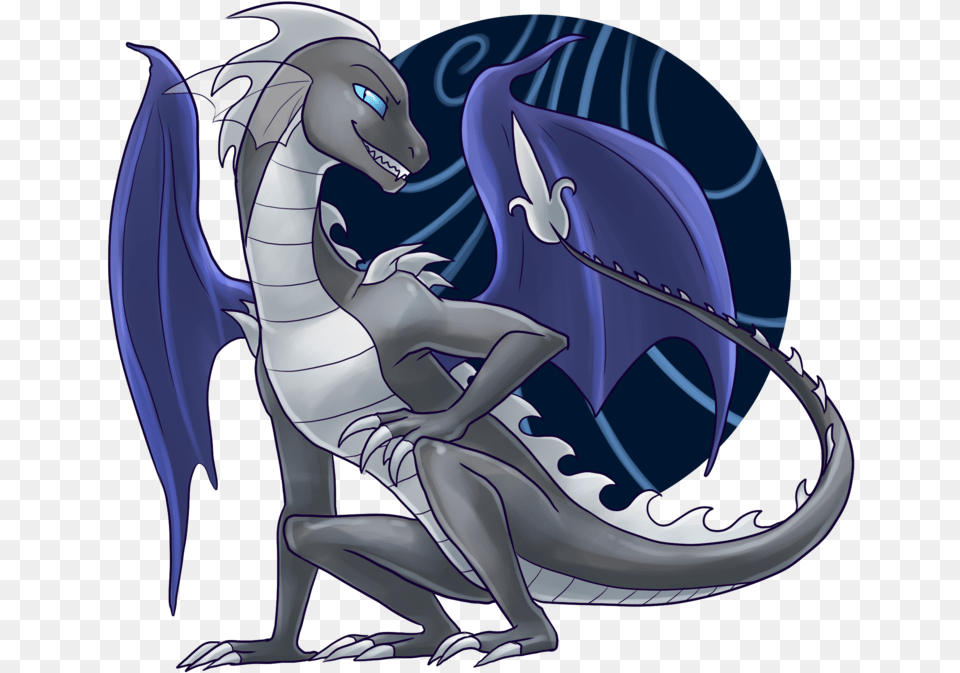 Alpha Channel Anthro Blue Eyes Blue Wings Dragon Cartoon Free Transparent Png
