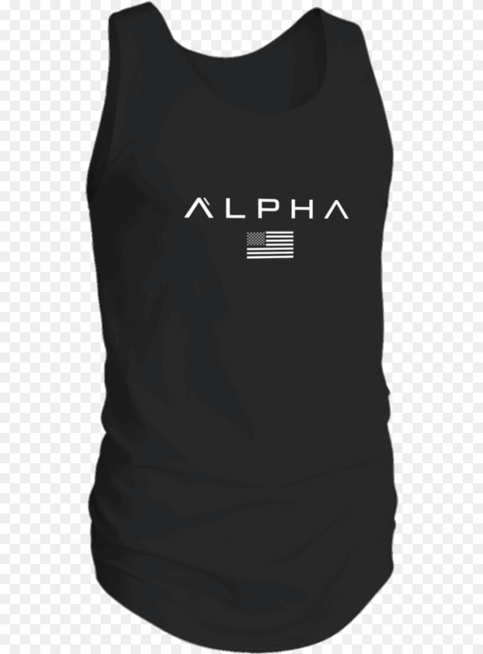 Alpha Clothing Black Flag Athleti Fit Tank Top Sayian Army Alpha Gym Sleeveless Stringer Top, Tank Top, Person Free Png