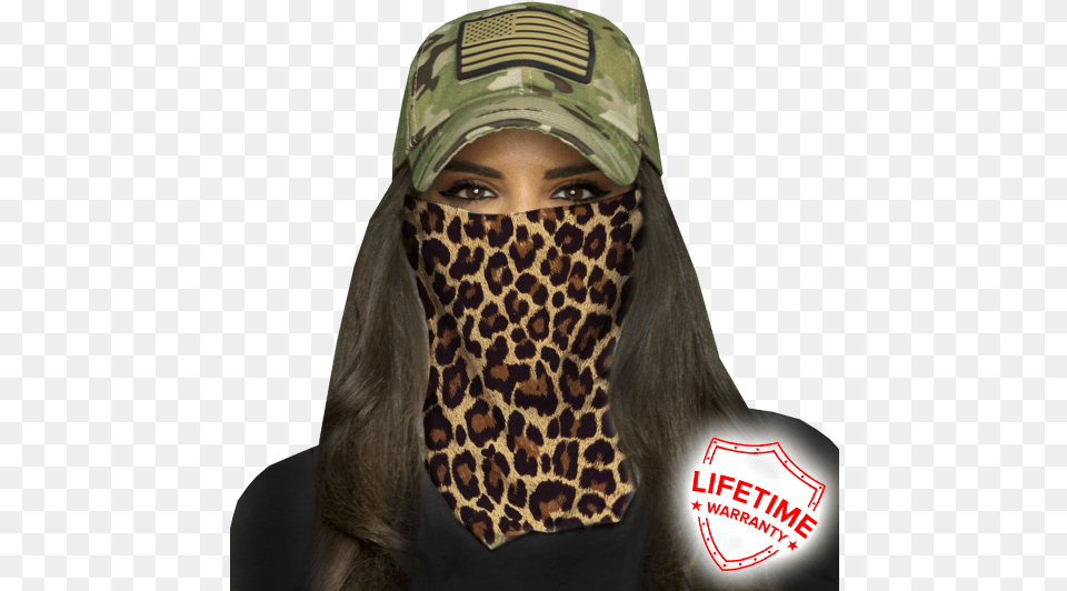 Alpha Defense Gear Hawaiian Floral Face Shield Multi Use, Accessories, Adult, Female, Person Png Image