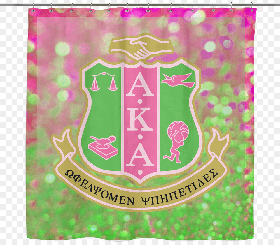 Alpha Kappa Alpha Shower Curtain Emblem Png