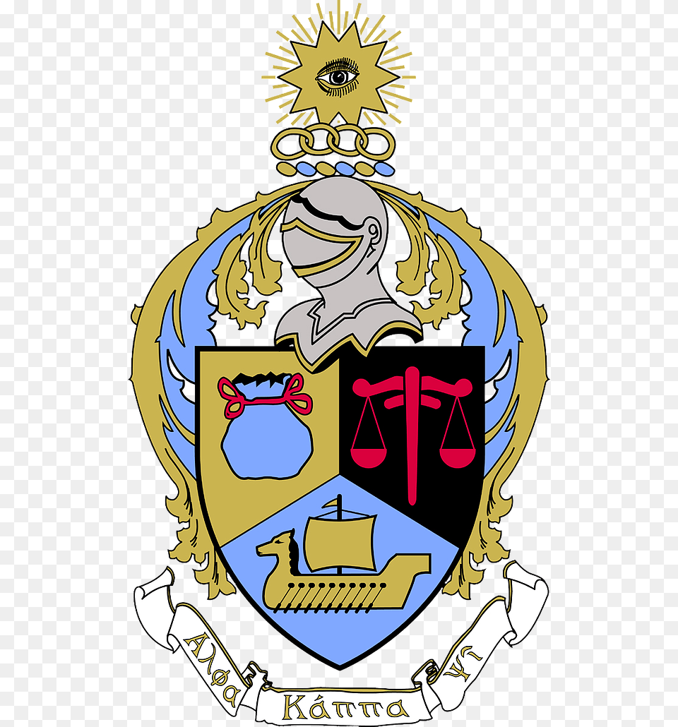 Alpha Kappa Psi Shield, Badge, Logo, Symbol, Emblem Png Image