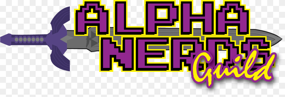 Alpha Nerds Guild, Purple, Sword, Weapon, Light Free Transparent Png
