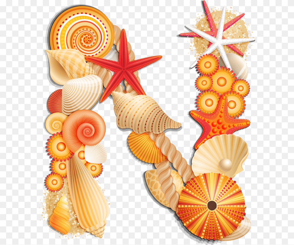 Alpha Orange Album Transparent Seashell Emoji Clipart, Animal, Invertebrate, Sea Life, Clam Free Png