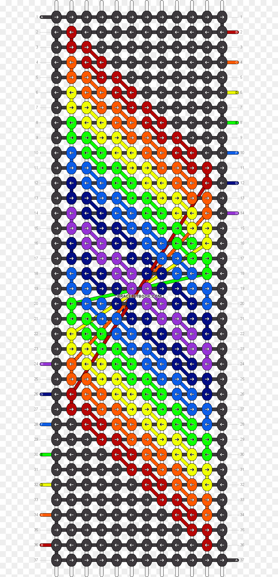 Alpha Pattern Diagonal Friendship Bracelet Pattern Png Image