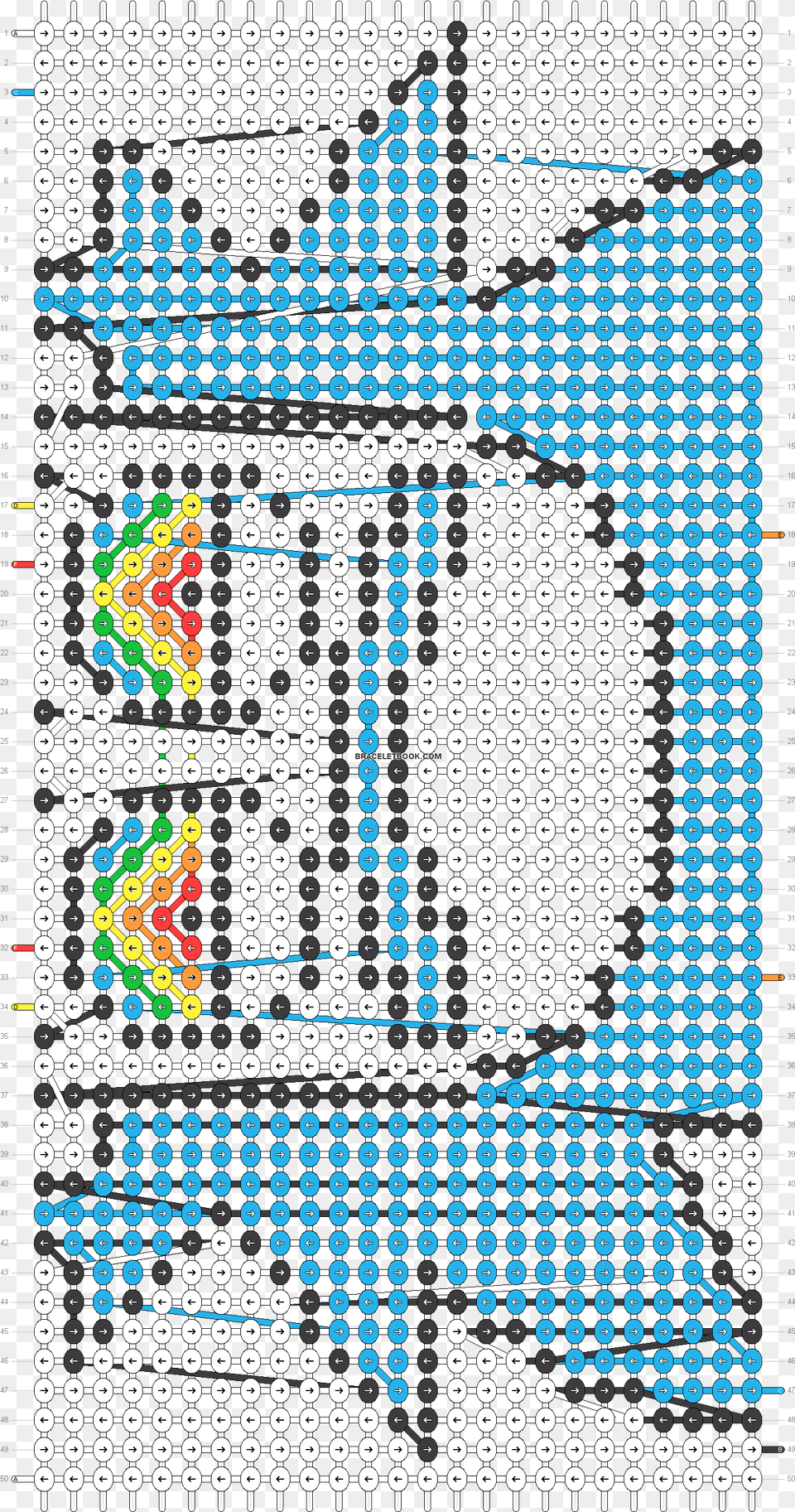 Alpha Pattern Friendship Bracelet Pattern Rick And Morty, Gate, Art, Graphics, Home Decor Free Png Download