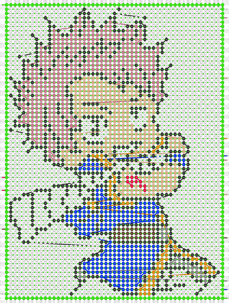 Alpha Pattern Pixel Fairy Tail Natsu, Art, Embroidery, Stitch Png Image