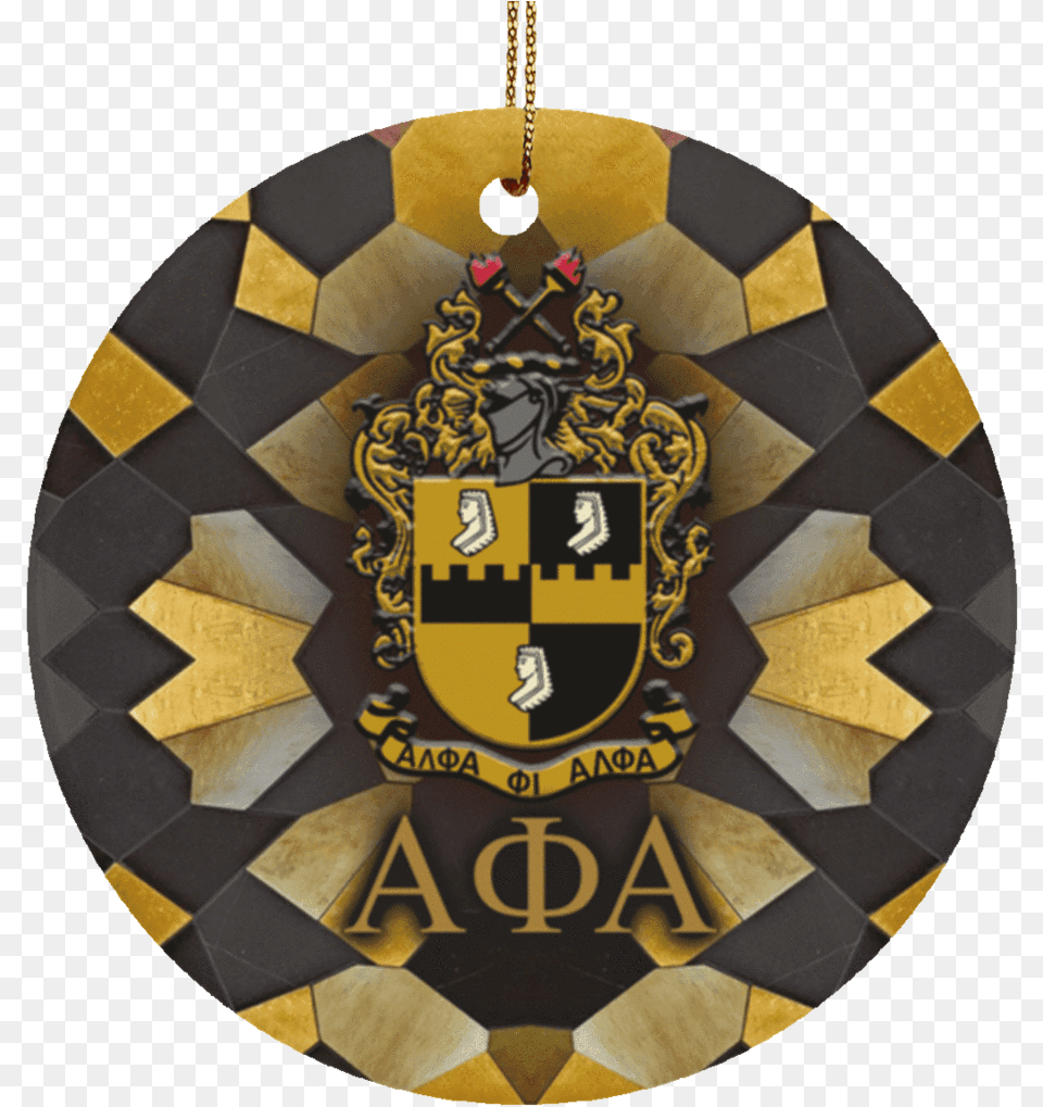 Alpha Phi Alpha Circle Ornament Alpha Phi Alpha Christmas, Badge, Logo, Symbol, Accessories Free Png Download