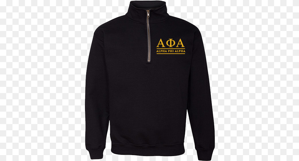 Alpha Phi Alpha Embroidered Quarter Zip Sweatshirt Hoodie, Clothing, Fleece, Knitwear, Sweater Free Png