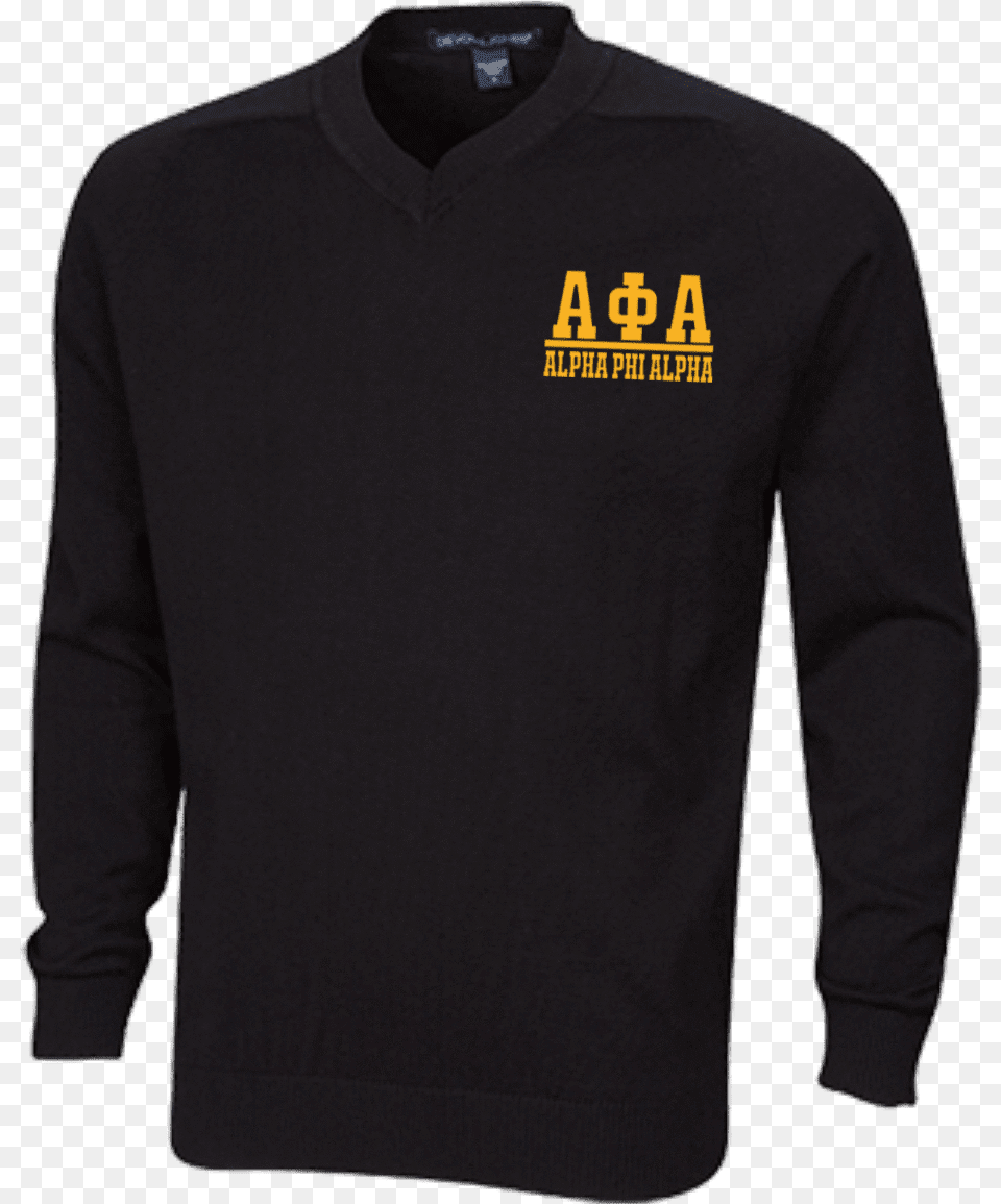 Alpha Phi Alpha Embroidered V Neck Sweater Long Sleeved T Shirt, Clothing, Long Sleeve, Sleeve, Knitwear Free Png Download