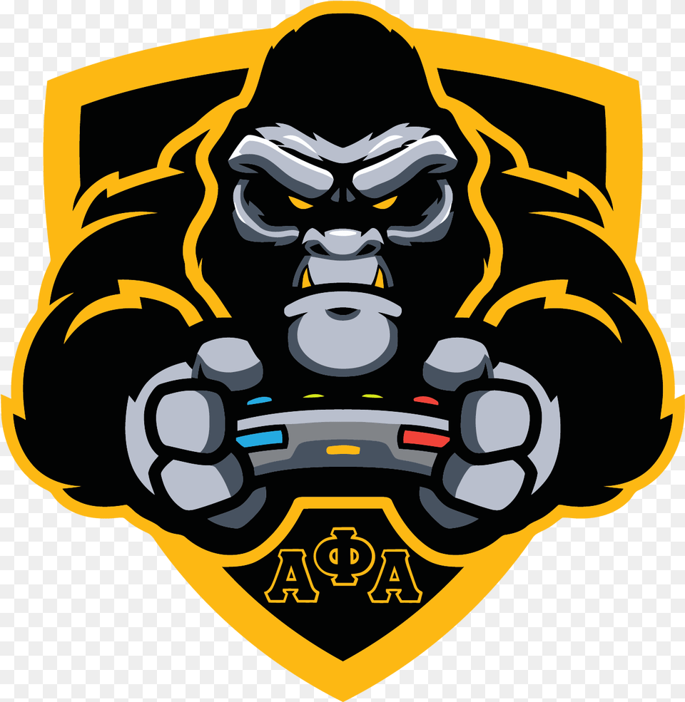 Alpha Phi Fraternity Svg Gorilla Basketball Team, Animal, Ape, Mammal, Wildlife Free Png